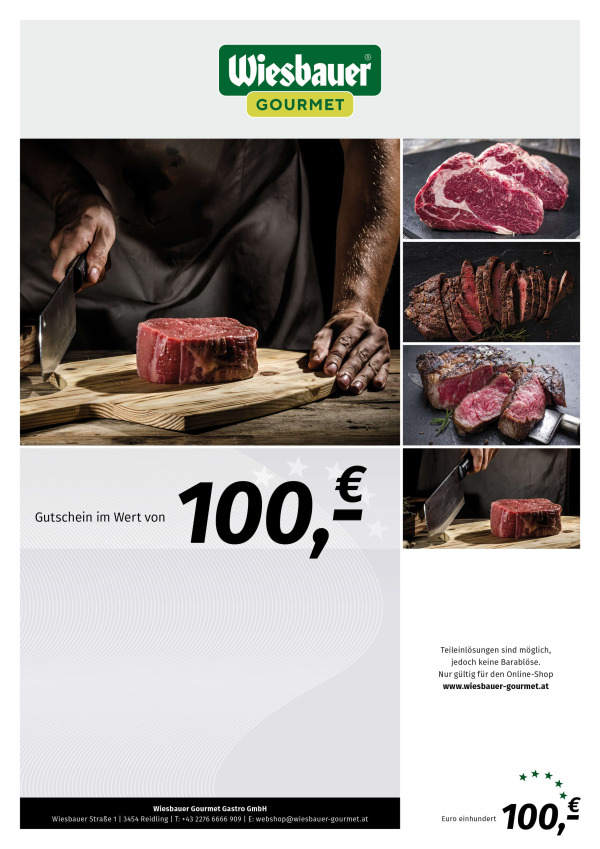 Wiesbauer Gourmet Gutschein € 100,-