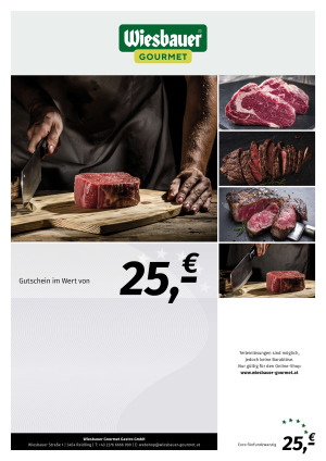 Wiesbauer Gourmet Gutschein € 25,-