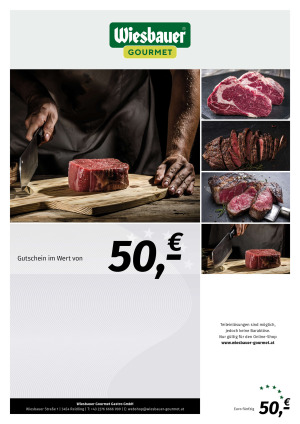 Wiesbauer Gourmet Gutschein € 50,-